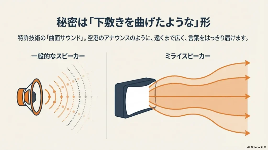 特許技術「曲面サウンド」の仕組みと特徴