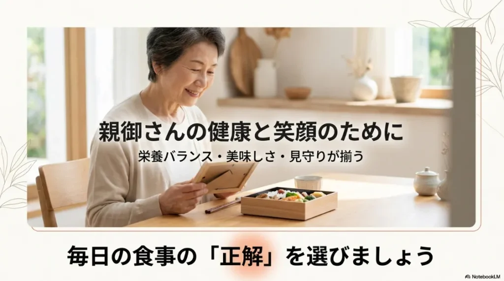 栄養バランス・美味しさ・見守りが揃う、毎日の食事の「正解」としてのワタミの宅食